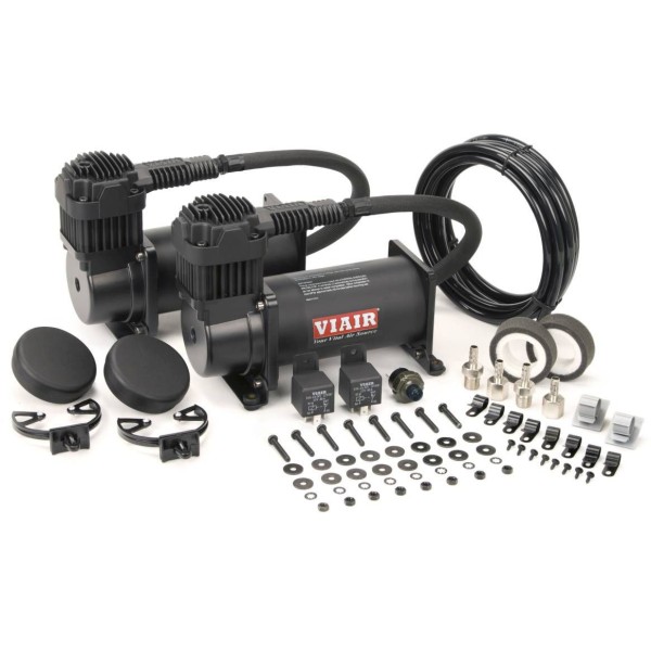 Viair 380c Dual Compressor Value Pack in Stealth Black Viair 380c Dual Compressor Value Pack in Stealth Black