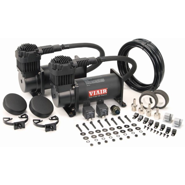 Viair 400c Dual Compressor Value Pack in Stealth Black Viair 400c Dual Compressor Value Pack in Stealth Black
